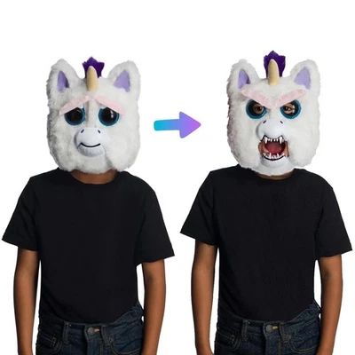 Feisty Pets Glenda 闪亮独角兽儿童服装面具 — 第 1/4 张图片