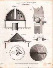 1815 Datierter Aufdruck Astronomische Instrumente ~ Rotative Dach ~ PEARSONS