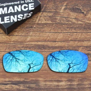 Polarized Replacement Lenses for-Oakley Fives Squared (4+1)2 Frame Blue Mirrored - Picture 1 of 2
