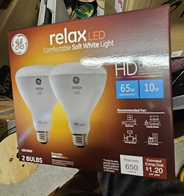 GE LED BR30, Model #LED10DR30SW9, Product Code #68430, Lot of 8 - Image 1 of 4