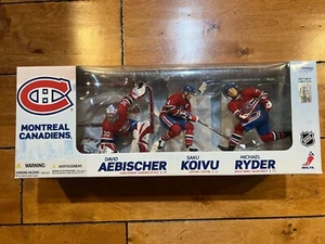 MCFARLANE NHL MONTREAL CANADIENS 3 PACK KOIVU RYDER AEBISCHER NIB - Picture 1 of 6