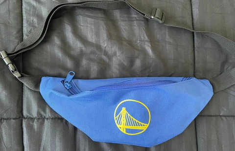 Golden State Warriors SF Logo NBA Chase Center Fanny Pack + Rally Towel + Pin Cover