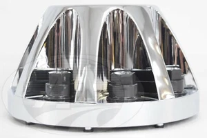 Chromed Plastic Rear Center Hub for 2008~2010 GM/Chevy 3500HD  - Picture 1 of 2