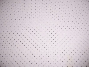 2.75yds ITALIAN SILK CREPE DE CHINE FABRIC WHITE W/ BLACK PIN DOTS PRINT - Picture 1 of 1