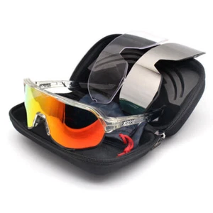 UV400 100% S2 Cycling Glasses MTB Road Bike Goggles 3Lens Polarized Sunglasses # - Picture 1 of 13