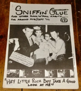 SNIFFIN' GLUE NO. 12 ORIGINAL DIY PUNK FANZINE ZINE MAGAZINE W/ FLEXI JOHN PEEL - Picture 1 of 20