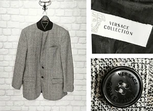 Chaqueta Blazer Gris Versace Collection Hombre Talla 50 - Imagen 1 de 13