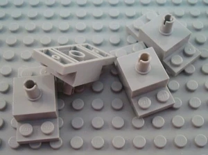 LEGO Lot of 4 Light Bluish Gray 2x4 Plates with Top Pin - Picture 1 of 1