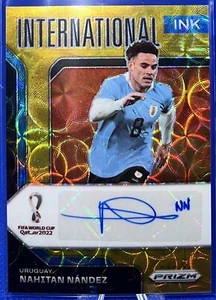 2022 PRIZM FIFA WORLD CUP NAHITAN NANDEZ International Ink AUTO CHOICE Gold /10 - Bild 1 von 2