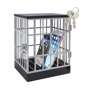 Mobile Phone Prison Smartphone Jail Cell Lock Up Safe For Dinner Time NEW - Picture 1 of 6