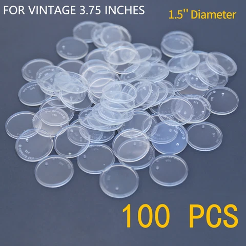100X DISPLAY STAND Base FOR 3.75'' STAR WARS VINTAGE FIGURE CLEAR 1.5'' diameter Cover
