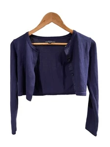 Nautica Cropped Button Up Shirt Blue Girls Size 10 NWT $44.50 MSRP - Picture 1 of 9