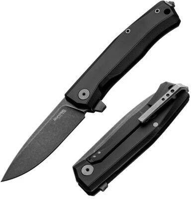 LionSTEEL Myto Folding Knife 3.25" Bohler M390 Steel Blade Black Aluminum Handle - Image 1 of 4