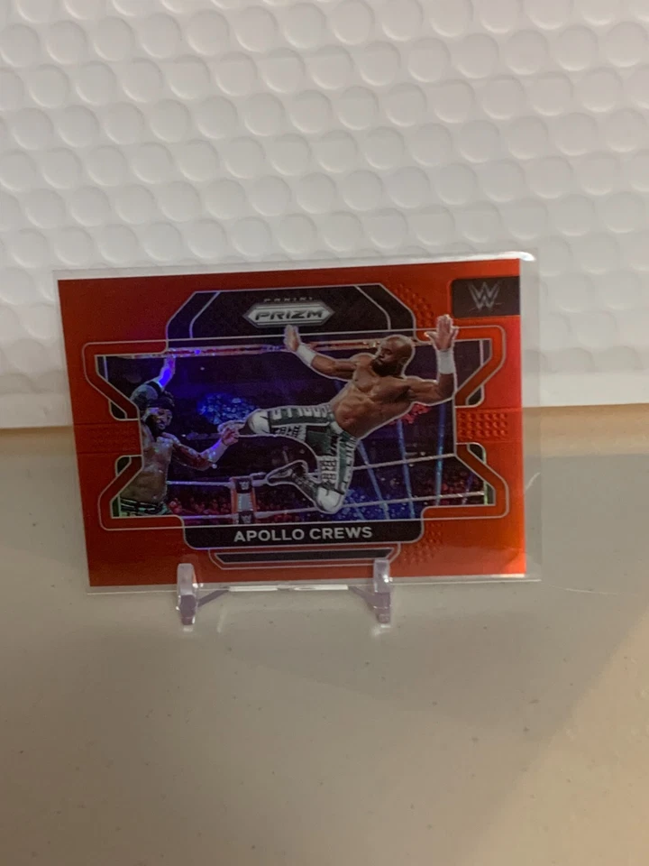2022 WWE Prizm True Red Parallel Apollo Crews 040/299 - Image 1 of 1