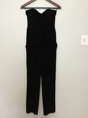 Mono Express de terciopelo negro sin tirantes talla 2 Foto 1 de 4