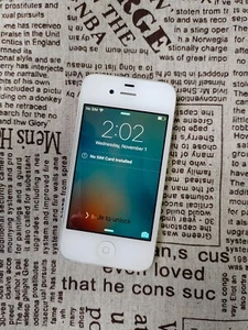 Grade A Apple iphone 4s 8GB Black/White UNlocked - Afbeelding 1 van 15