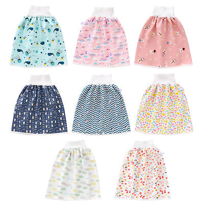 Waterproof Diaper Skirt Cotton Shorts Bed-Wetting Washable Baby Cloth Diaper UK • 22.39$
