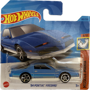 '84 Pontiac Firebird Blue Hot Wheels Muscle Mania 2023 #180 Short Card HKJ57