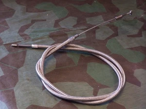 K-Model, Sportster Stock Length Stainless Steel Clutch Cable Assembly . 52-70 - Picture 1 of 1