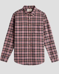 Portugiesisches Flanell Cais Flanellhemd Medium Rosa - Bild 1 von 4