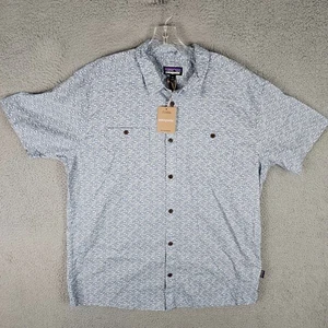 Patagonia Back Step Hemd Herren 2XL Blumen Kurzarm Kragen Knopfleiste 53139 - Bild 1 von 10