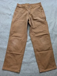 Carhartt Pants Mens 32x30 Brown B11-BRN Loose Fit Workwear Utility Canvas Cotton - Picture 1 of 10