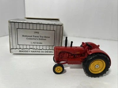 Ertl Toy Farmer Massey Harris 55 Diesel Tractor Diecast 1:43 1992 1131 EA NIB - Image 1 of 4