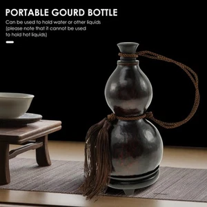 Gourd Water Bottle Leakproof Gourd Beverage Container Water Bottle with qiPyd - Picture 1 of 11