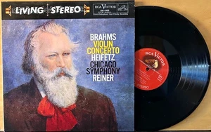 ANALOGUE Prod Red Seal 180g LP Limited Ed BRAHMS Violin Concerto HEIFETZ Reiner - Picture 1 of 4