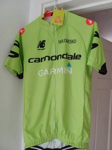 Castelli Cannondale Garmin Team Mens Cycle Jersey Green - Picture 1 of 7
