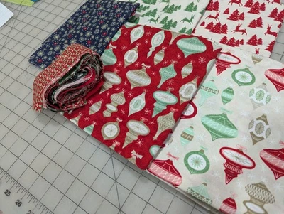 25th and Pine by Basic Grey for Moda rare HTF yardage lot cotton quilting  - Image 1 of 4