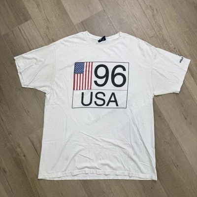 Camiseta vintage 1996 Polo Sport Juegos Olímpicos de Estados Unidos RL 92 93 96 talla grande Foto 1 de 4