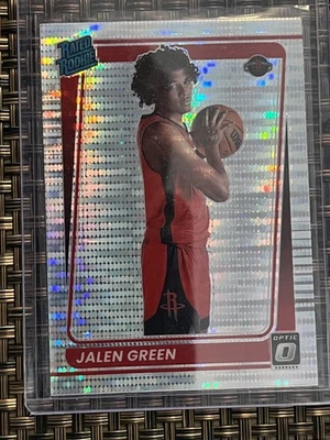 2021-22 Donruss Optic Jalen Green Rated Rookie Pulsar Prizm Rockets (RC) - Image 1 of 2