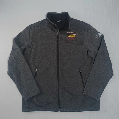The North Face Indian Motorcycle Softshell Jacket Mens Large Gray Ridgewall - Image 1 of 4