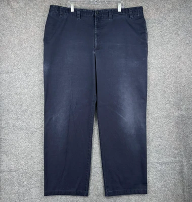 Eddie Bauer Pants Mens 46x33 Tall Navy Classic Fit Wrinkle Stain Resistant Chino - Image 1 of 4