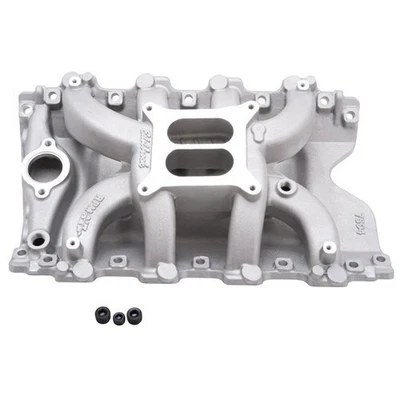 Holden VN Heads 308 304 Edelbrock Air Gap Dual Plane Carb Intake Manifold ED7594 - Image 1 of 4