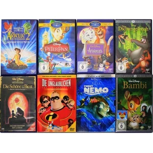 8x Disney DVD Sammlung: Arielle, Nemo, Dschungelbuch, Bambi, Peter Pan uvm - Bild 1 von 3