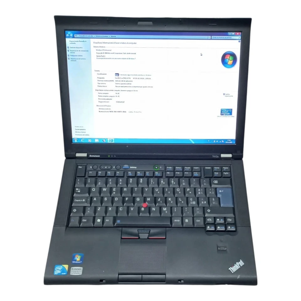 Lenovo thinkpad t410s intel i5 8gb ram ssd 128 pc portatile notebook windows 7 - Immagine 1 di 4