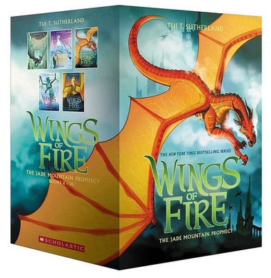 Wings of Fire Jade Mountain 5 Books Box Set by Tui T. Sutherland (Books 6-10) - Image 1 of 2