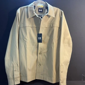 Under Armour Unstoppable Utility Jacket / Windbreaker Beige | Men's: L ☆NWT $175 - Picture 1 of 7