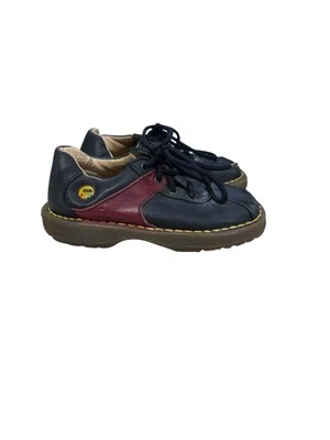 De Colección Dr Martens Oxford Zapatos con Cordones Niño Pequeño Talla 8 Años 90 Negro Granate Foto 1 de 4