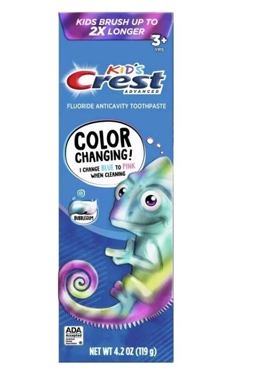 Crest Kid's Advanced Fluoride Anticavity Toothpaste Color Changing Bubblegum 4.2 - Image 1 of 1