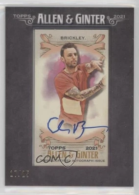 2021 Topps Allen & Ginter's Black Framed /25 Chris Brickley Rookie Auto RC - Image 1 of 2
