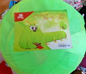 Kiddey Caterpillar Kinder Spieltunnel und Zelt | 2-teilig Durchkriechen - Bild 1 von 2