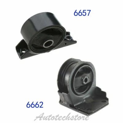 For Chrysler Sebring Avenger 2.0L Set 2 MT Engine Motor Mount M527 6662 6657 - Image 1 of 2