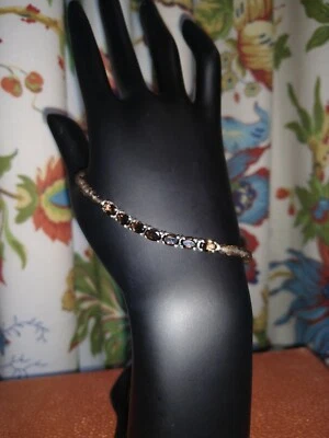 HERMOSO Brazalete Brasileño Cuarzo Ahumado Plata Esterlina 7.5" TGW 2.80 cts. Foto 1 de 4