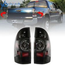 Black Rear Tail Lights Brake Lamps Pair For Toyota Tacoma 2005-2006-2007-2015