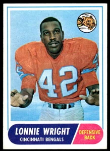 1968 Topps #174 Lonnie Wright radiocontrol Cincinnati Bengals - Imagen 1 de 2