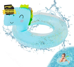 Inflatable Swimming Ring for Kids, Dinosaur Pool Float Swim Tube Pool Toy Outdoo - Picture 1 of 7
