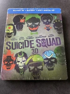 SUICIDE SQUAD BLURAY 3D + BLURAY + DVD STEELBOOK FRANCE EXCLUSIVE DC NEUF - Imagen 1 de 4